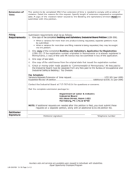 Form LIIB-306 Bedding &amp; Upholstery Industrial Board Petition - Pennsylvania, Page 2