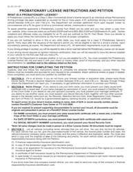 Form DL-20 Probationary License (Pl) Petition - Pennsylvania, Page 2