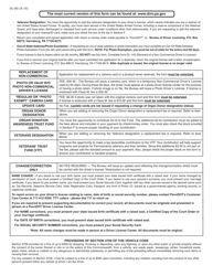 Form DL-80 Non-commercial Driver&#039;s License Application for Change/Correction/Replacement - Pennsylvania, Page 2