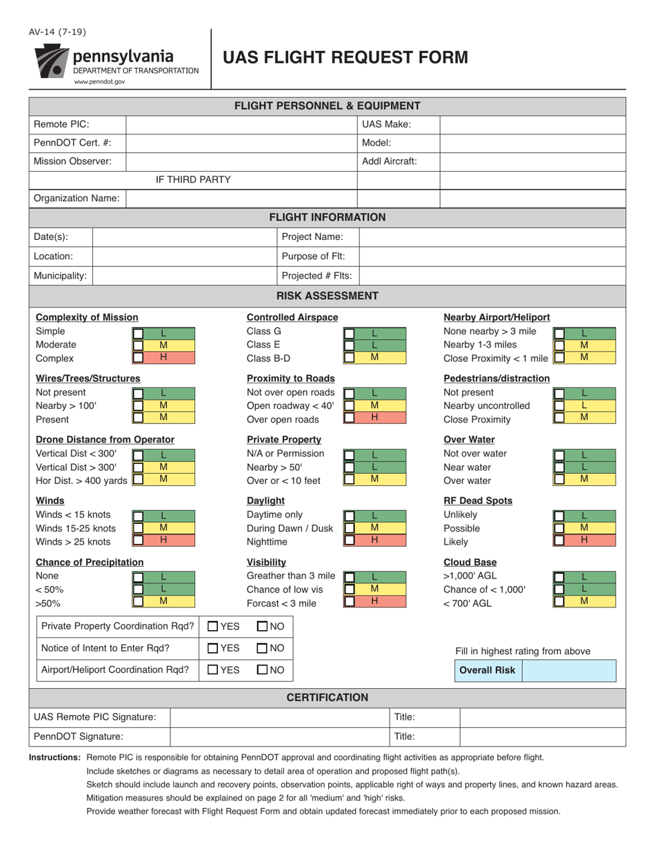 Form AV-14 - Fill Out, Sign Online and Download Fillable PDF ...