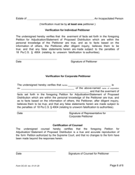Form OC-03 Guardianship of Incapacitated Person: Petition for Adjudication/Statement of Proposed Distribution Pursuant to Pa. O.c. Rule 2.4 - Pennsylvania, Page 6