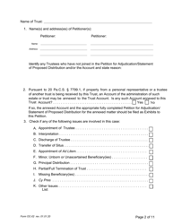 Form OC-02 Petition for Adjudication/Statement of Proposed Distribution Pursuant to Pa. O.c. Rule 2.4 - Pennsylvania, Page 2