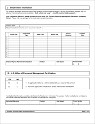 Form PSRS-600 Purchase of United States Government Service - Pennsylvania, Page 4