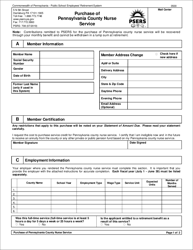 Form PSRS-708 Purchase of Pennsylvania County Nurse Service - Pennsylvania, Page 3