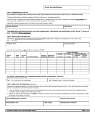 Form PSRS-100 Purchase of Former Part-Time Uncredited Service - Pennsylvania, Page 6