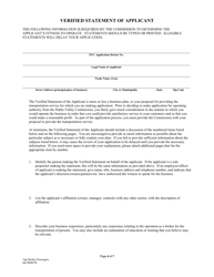 Application for Broker of Persons - Pennsylvania, Page 5