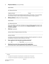 Application for Broker of Household Goods in Use - Pennsylvania, Page 3
