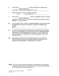Application - Emergency Temporary Authority - Pennsylvania, Page 4