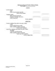 Application for Motor Common Carrier or Motor Contract Carrier of Household Goods in Use - Pennsylvania, Page 10