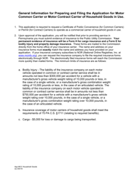 Application for Motor Common Carrier or Motor Contract Carrier of Household Goods in Use - Pennsylvania, Page 2