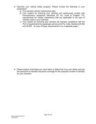 Form PUC317 Application for Approval of Transfer of Capital Stock - Pennsylvania, Page 14
