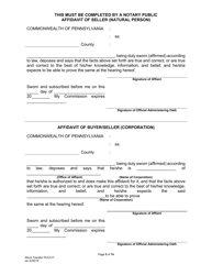 Form PUC317 Application for Approval of Transfer of Capital Stock - Pennsylvania, Page 6
