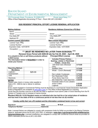 Document preview: Resident Principal Effort License Renewal Application - Rhode Island
