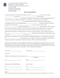 Document preview: Form RI SI-7A Trust Agreement - Rhode Island