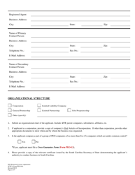 SCDCA Form PEO-04A Professional Employer Organization Initial License Application - South Carolina, Page 2