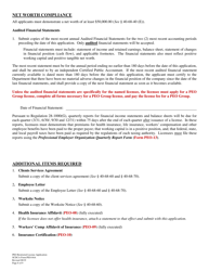 SCDCA Form PEO-04A Professional Employer Organization Initial License Application - South Carolina, Page 8