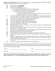Credit Counseling Organization Initial Application - South Carolina, Page 3