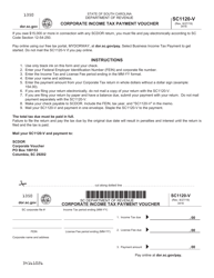 Form SC1120-V Download Printable PDF or Fill Online Corporate Income ...