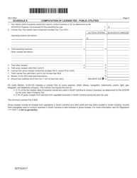 Form SC1120U Public Utility Tax Return - South Carolina, Page 6