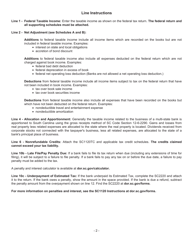 Form SC1101 B Bank Tax Return - South Carolina, Page 5