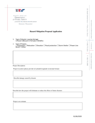 Infrastructure Disaster Recovery Program Application - South Dakota, Page 3