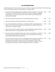 Multi-Jurisdictional Hub Renewal Application - South Dakota, Page 3