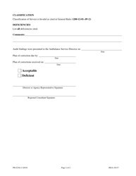 Form PH-4236 Invalid Service Audit - Tennessee, Page 2