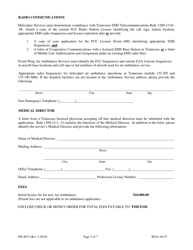 Form PH-4073 Initial Air Ambulance Service License Application - Tennessee, Page 3