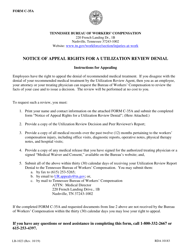 Form C-35A (LB-1023) Notice of Appeal Rights for a Utilization Review Denial - Tennessee, Page 2