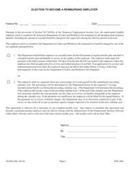 Form LB-0443 Report to Determine Status - State and Local Government - Tennessee, Page 2