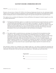 Form LB-0444 Report to Determine Status - Nonprofit Organizations, Private Primary, Secondary Schools - Tennessee, Page 2