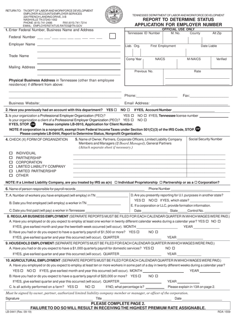 Form LB-0441  Printable Pdf