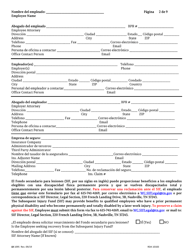 Form LB-1095 Petition for Benefit Determination - Tennessee (English/Spanish), Page 2