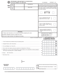Form PRV435 (RV-R0020020) Fantasy Sports Tax Return - Tennessee
