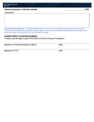 Form PTN-105 Subrecipient Project Grant Agreement Closeout - Texas, Page 3