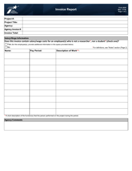 Form 2635 Research Invoice Report - Texas
