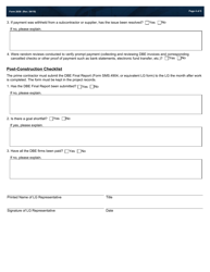 Form 2658 Local Government (Lg) Project Disadvantaged Business Enterprise (Dbe) Compliance Monitoring Checklist - Texas, Page 4