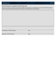 Form 2658 Local Government (Lg) Project Disadvantaged Business Enterprise (Dbe) Compliance Monitoring Checklist - Texas, Page 5