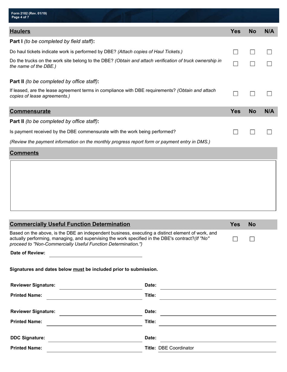 Form 2182 - Fill Out, Sign Online and Download Fillable PDF, Texas ...