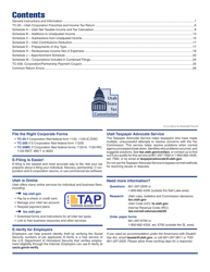 Instructions for Form TC-20 Utah Corporation Franchise and Income Tax Return - Utah, Page 2
