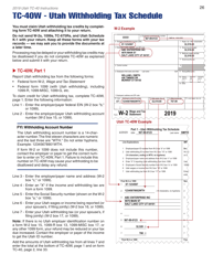 Instructions for Form TC-40 Utah Individual Income Tax Return - Utah, Page 28