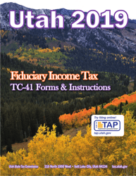 Instructions for Form TC-41 Utah Fiduciary Income Tax Return - Utah