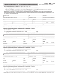 Form TC-301 Bonded Motor Vehicle Business Application - Utah, Page 2