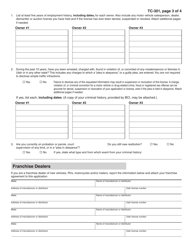 Form TC-301 Bonded Motor Vehicle Business Application - Utah, Page 3
