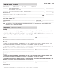 Form TC-301 Bonded Motor Vehicle Business Application - Utah, Page 4
