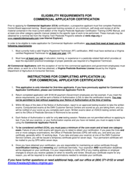 Commercial Pesticide Applicator Certification Application - Virginia, Page 2