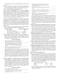 Instructions for Form 760C Underpayment of Virginia Estimated Tax by Individuals, Estates and Trusts - Virginia, Page 2
