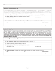 Form R-1 Business Registration Form - Virginia, Page 6
