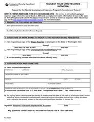 Washington Request Your Own Records - Individual Download Fillable PDF ...