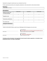 Form CEM-650-014 Endowment Care Cemetery Election to Use Total Return Distribution - Washington, Page 2